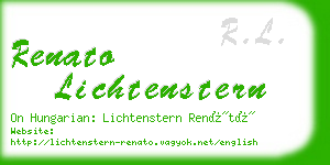 renato lichtenstern business card